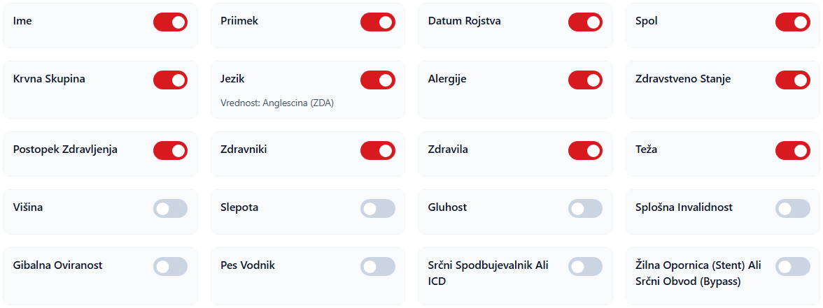 Vaši podatki. Vaša odločitev.