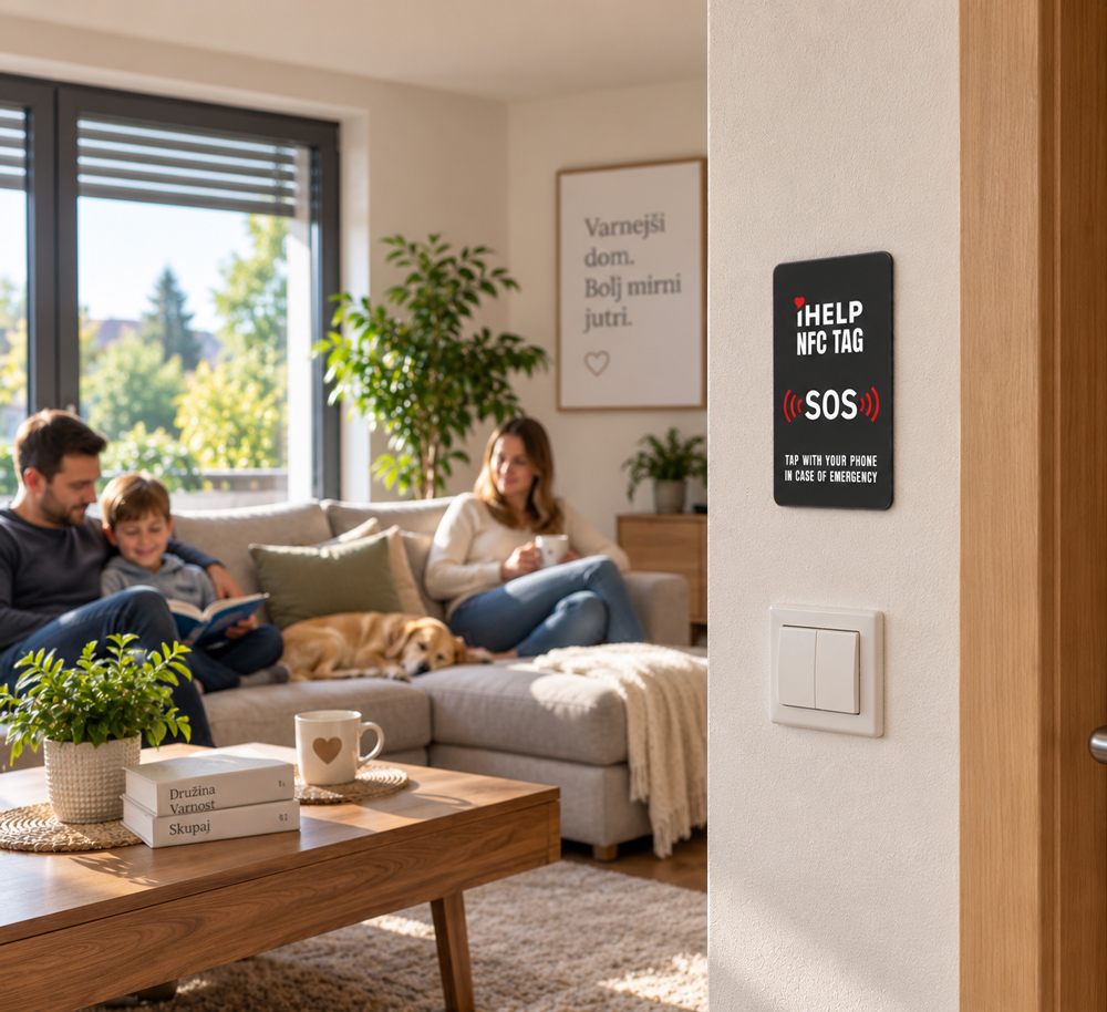 iHELP SOS Point – greater safety at home: living room