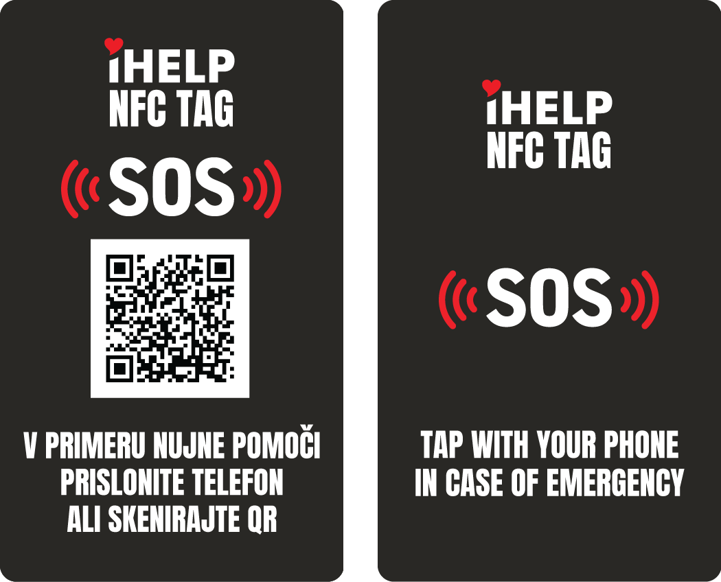 iHELP SOS Točka (Slovenska in angleška verzija)